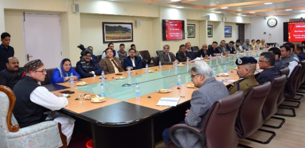 CM Chairing a meeting of Administrative Secretaries at Civil Sectt