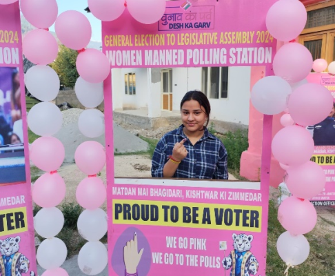 Assembly Elections 2024: Women-Centric Polling Station at PS 78-Matta A, 49 Kishtwar AC, is ready to welcome you