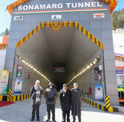 Honüfble Prime Minister Shri Narendra Modi inaugurates Sonamarg Tunnel